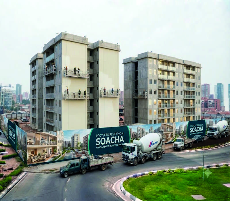 Diseño, impresión y fabricación de cerramientos perimetrales publicitarios para obras civiles en Cali y República Dominicana - Siemeditores.com
